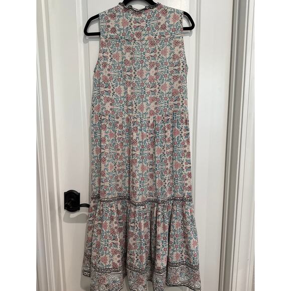 MSRP $490 Ulla Johnson Tiered Dropped Waist Sleeveless Midi Size 8 | QUICK SHIP - Picture 7 of 9